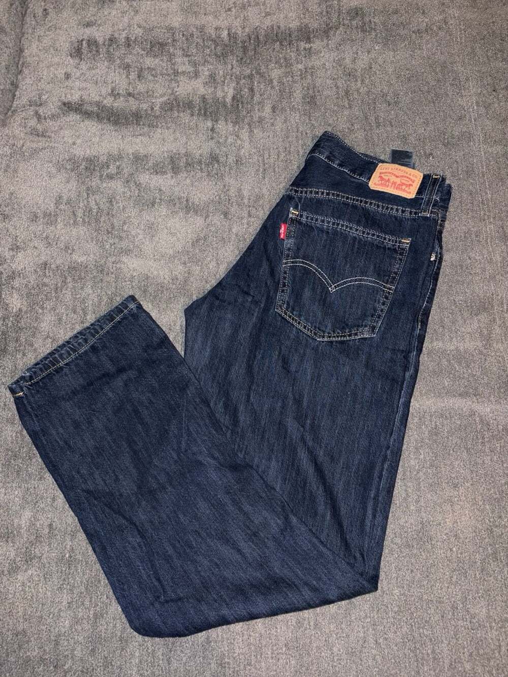 Levi's Middy Straight Jeans Size 29x30 Dark Wash Denim